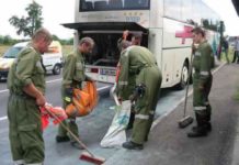 1000 Meter lange Ölspur auf der B309