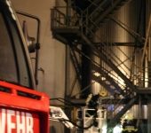 Großbrand bei der Fa. PANASONIC im Ennser Hafen