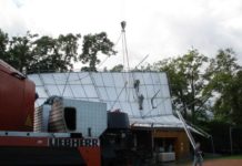 Schwerer Sturmschaden am Sportplatz