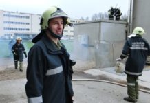 Zugsübung im Biomasseheizwerk alt