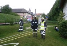 Zugsübung und 40iger Feier Thomas Huber alt