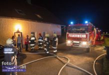 Brand in Zwischendecke