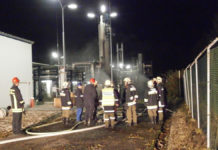 Übung in der Gasstation Thann