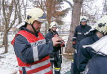 Brand eines Komposthaufen